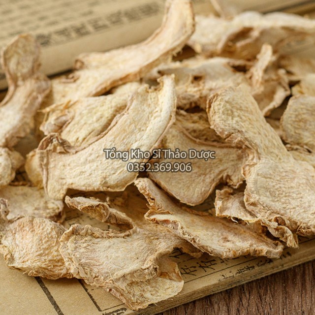 Gừng Khô Thái Lát 1kg (Can Khương) - Thơm,Sạch