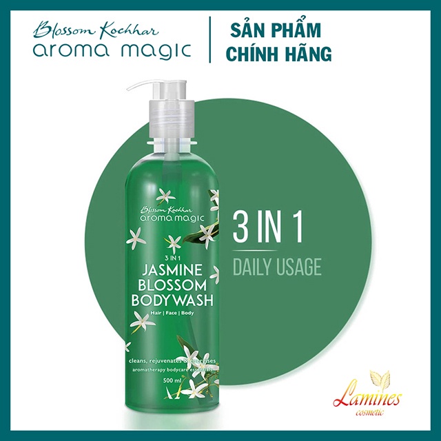 Sữa Tắm Trắng da Aromamagic | Aroma Magic 3in1 Jasmine Blossom Bodywash 500ml