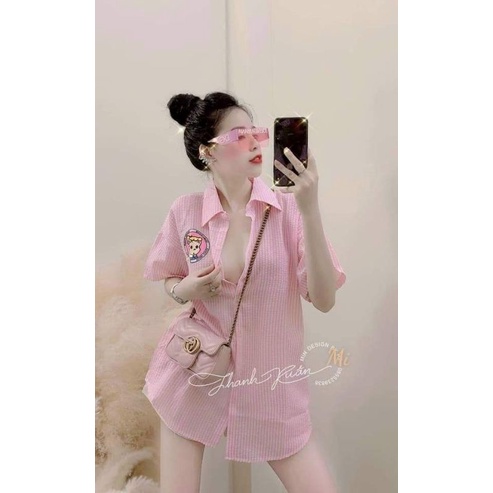 Áo sơ mi xốp cô gái phối với chân váy + quần bò đều đẹp♥️