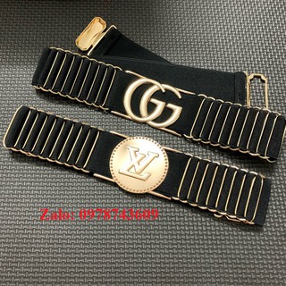 Đai váy Belt chun co giãn G KẾT họa tiết Bản 4cm