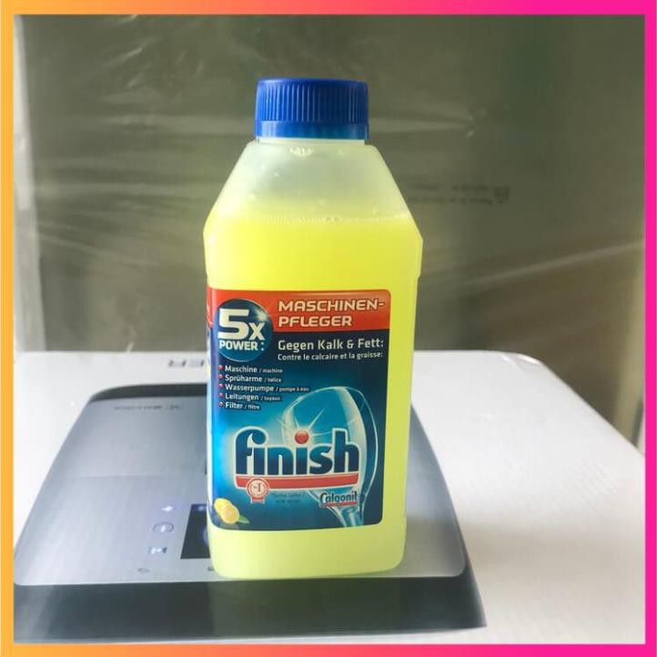 Combo 02 chai Dung dịch vệ sinh Finish dành cho máy rửa bát  - ImP