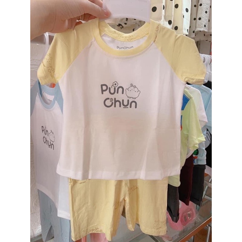 Bộ cộc tay Ragan PunChun cho bé trai/bé gái (Sz 9m-5y)