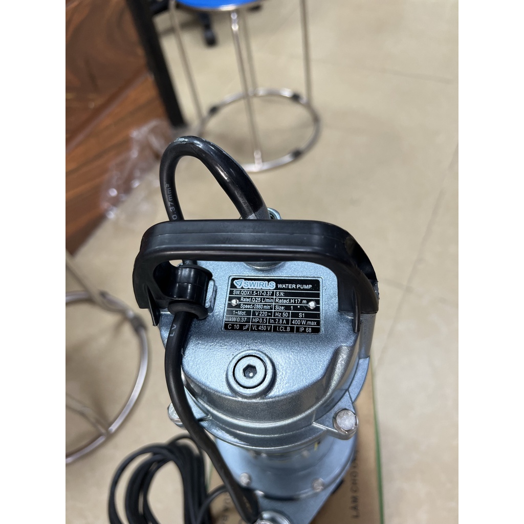 Máy Bơm Tõm 370w và 750w/  Máy Bơm Nước Chìm SWIRL LVMA