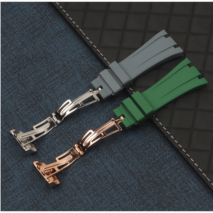 Dây Đeo Thay Thế Bằng Cao Su Thiên Nhiên 26mm Cho Audemars And Piguet watch band 15400 / 15500