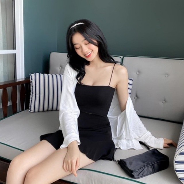 Chân váy nữ thời trang kiểu dáng váy xòe trẻ trung khóa lưng dễ mặc