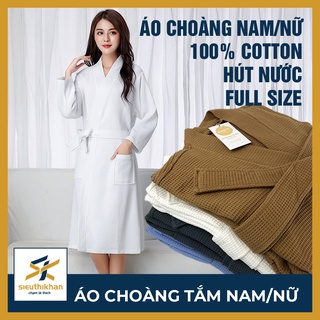 Áo choàng tắm tổ ong 100% cotton hút nước - NBR6