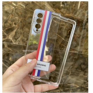Ốp lưng trong suốt Likgus Clear Thom Browne Samsung Galaxy Z Fold 3 , Z Flip 3 ,Bảo vệ Camera