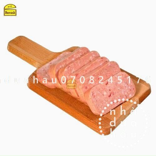 Một hộp thịt hộp Lotte Lunchoen Meat Hàn Quốc 340g 2 màu