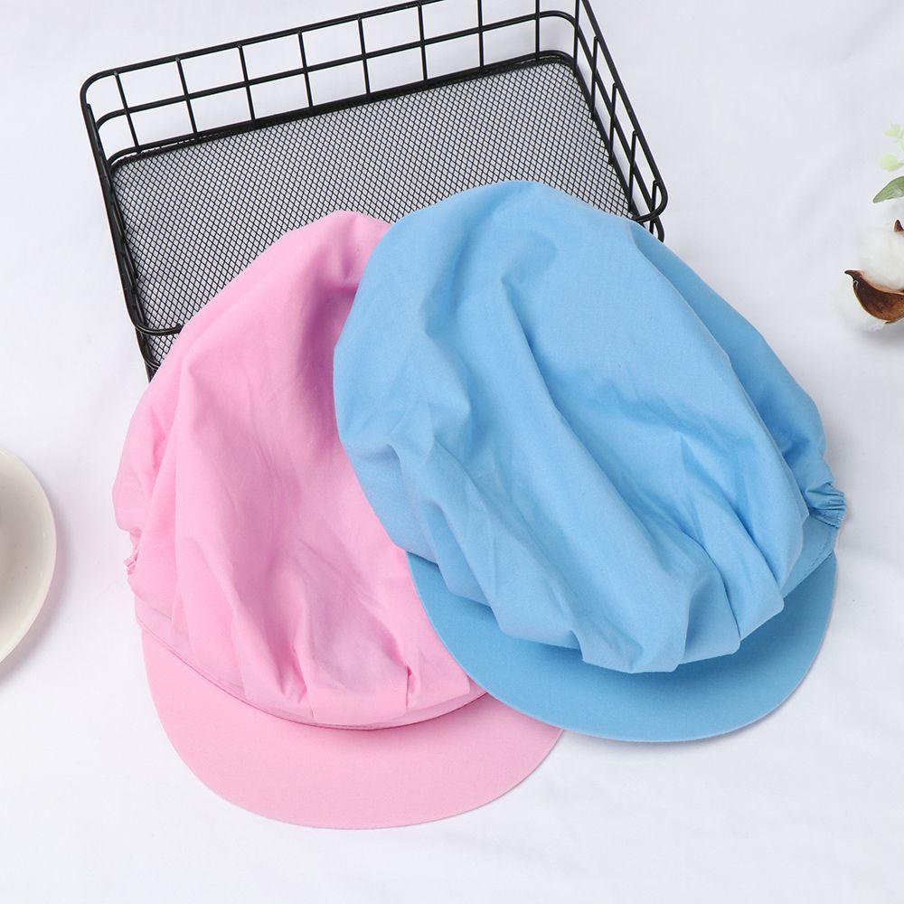 Jane Mũ Đầu Bếp Màu Trơn Phối Lưới Có Thể Điều Chỉnh Cho Khách Sạn / Nhà Hàng