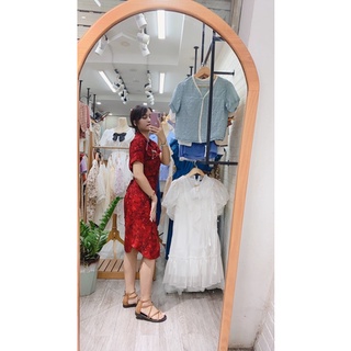 [Hàng chuẩn] Váy sơ mi kèm đai sang xịn