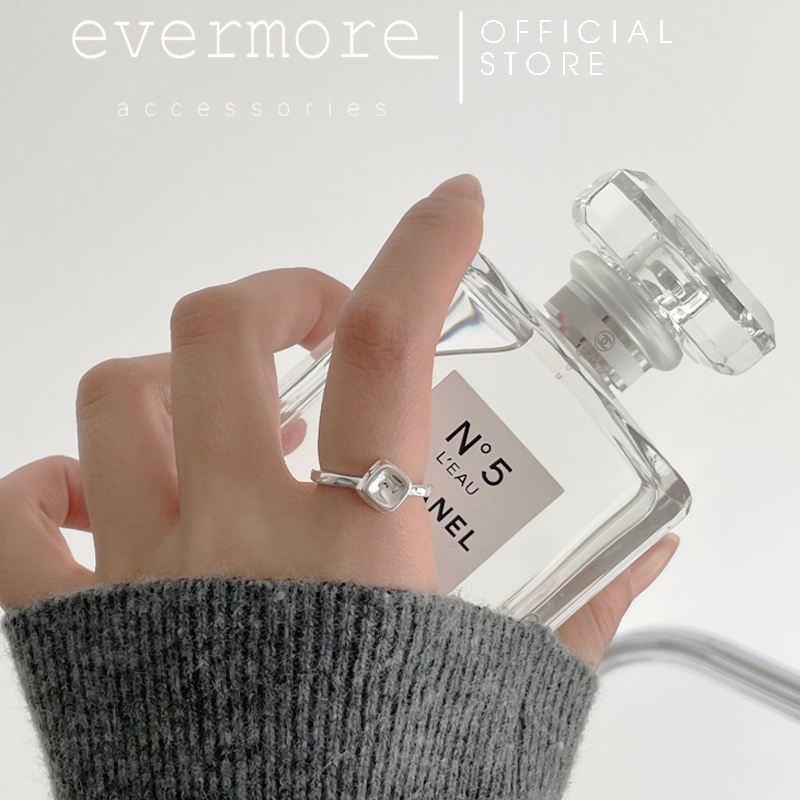 Nhẫn bạc EVERMORE, nhẫn bạc 925 Cheese phong cách hiện đại, minimalism - N046