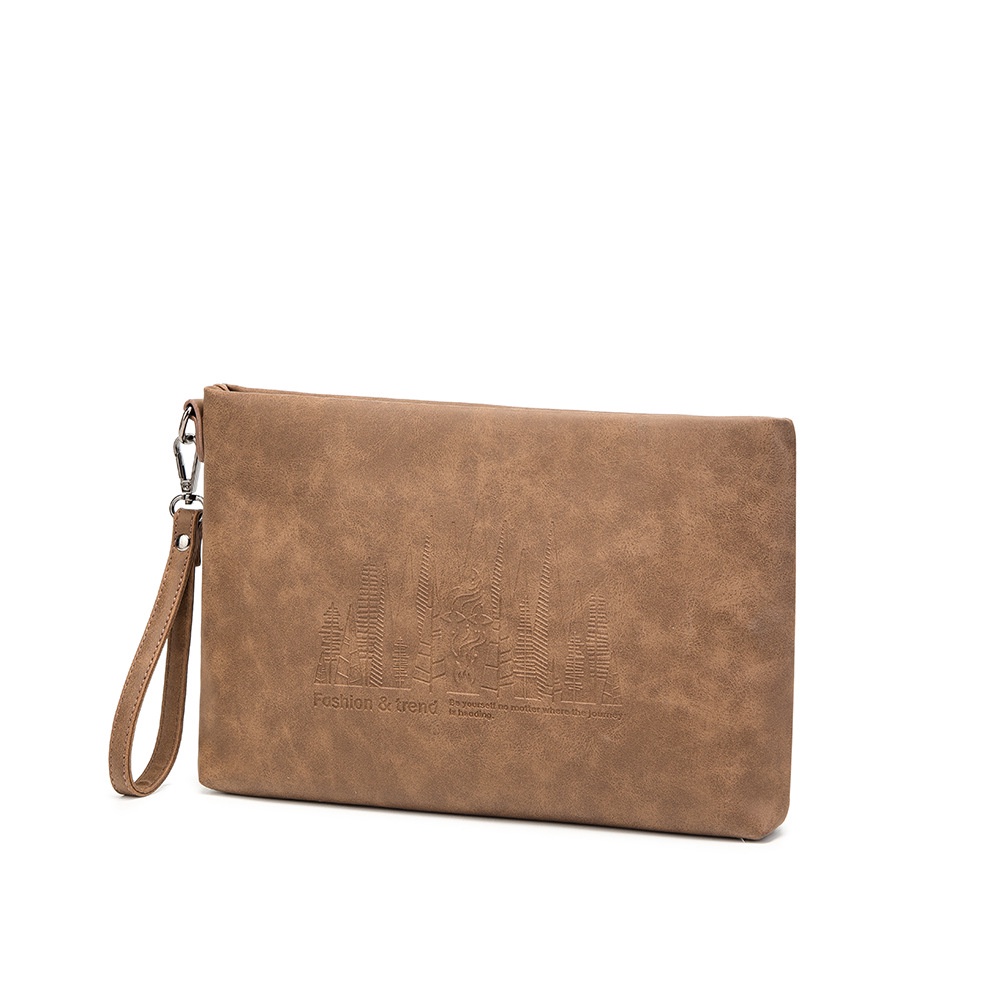 Ví Cầm Tay Nam Clutch DW08 Họa Tiết Rừng Taiga Da PU Mềm Fiiago Shop