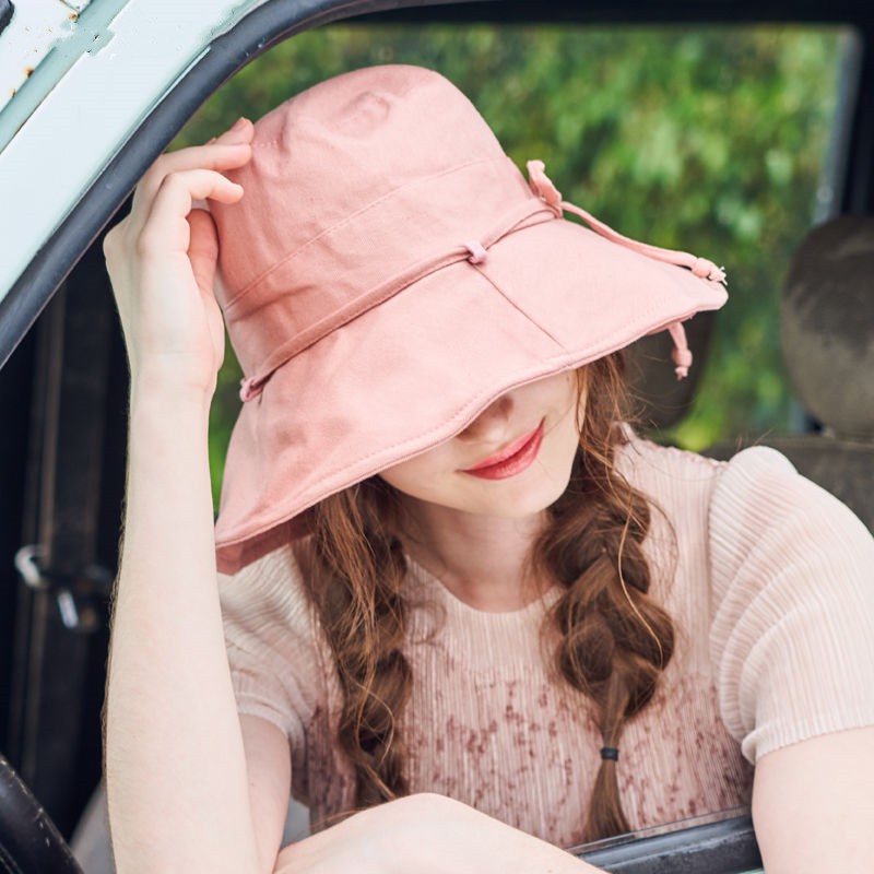 Nón Bucket Màu Sắc Đơn Giản Thanh Lịch Cho Phái Nữ