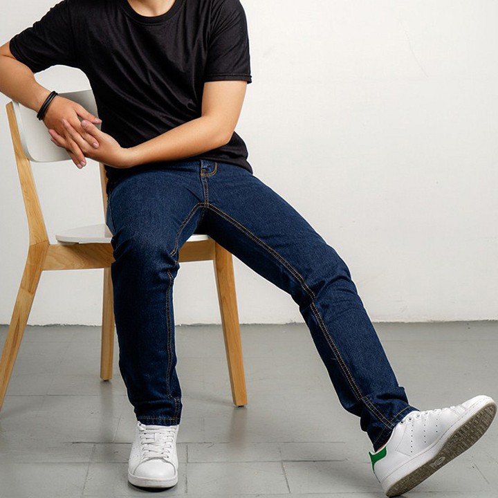 Quần Jean Nam Chất Cotton 100% Co Giãn Mềm Mịn Dáng Ôm Body Hàn Quốc | BigBuy360 - bigbuy360.vn