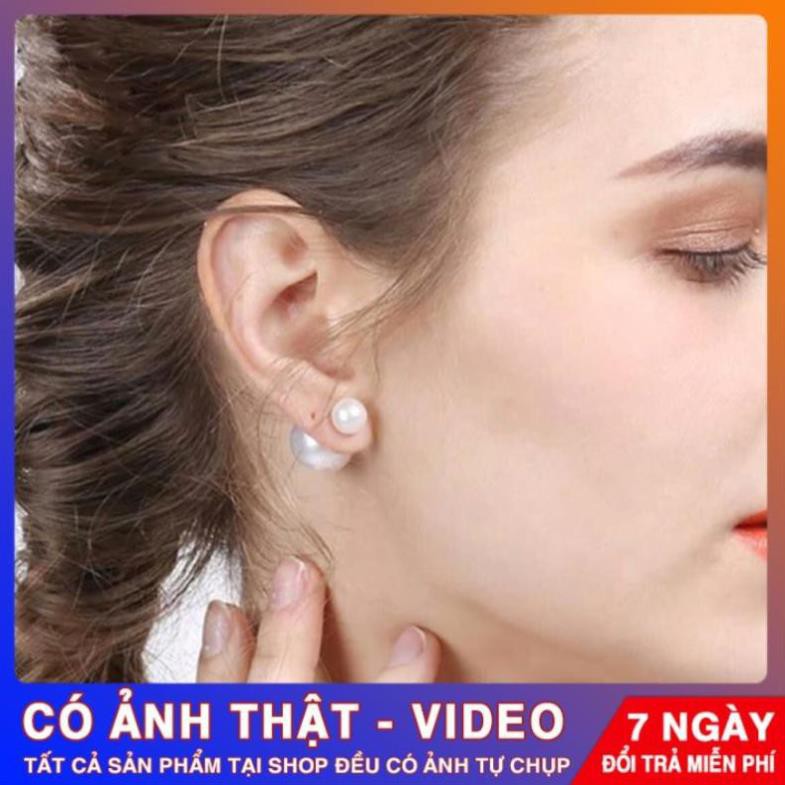 Bông tai nữ bạc đẹp,hoa tai kiểu khuyên dior tròn bạc ta,trang sức Tuấn Thoan Jewelry