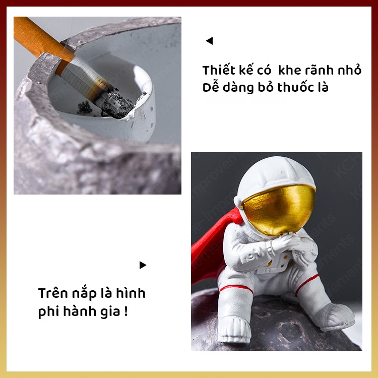 Gạt Tàn Thuốc Lá Hình Phi Hành Gia, KC Home