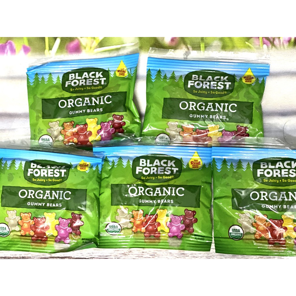 KẸO DẺO HỮU CƠ HÌNH GẤU BLACK FOREST - GÓI LẺ 23gr