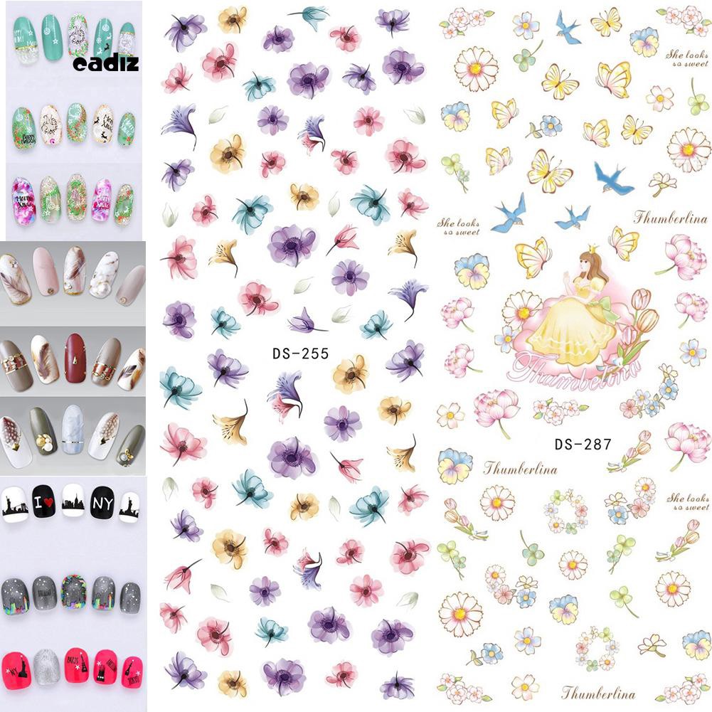 Tấm hình dán trang trí móng tay nghệ thuật xinh xắn