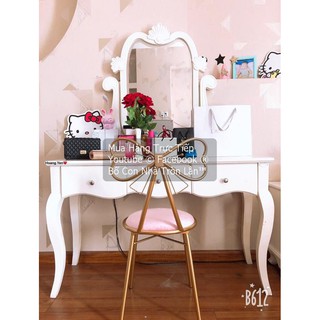 Ghế nơ hàng nhập khẩu Bố Con Nhà Tròn Lẳn - Ghế Trang điểm cho các mẹ bỉm sữa nói riêng và các chị em nói chung