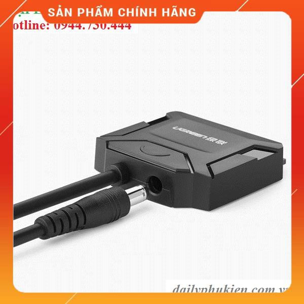 Cáp USB 3.0 sang Sata UGREEN 20231 + nguồn hỗ trợ dailyphukien