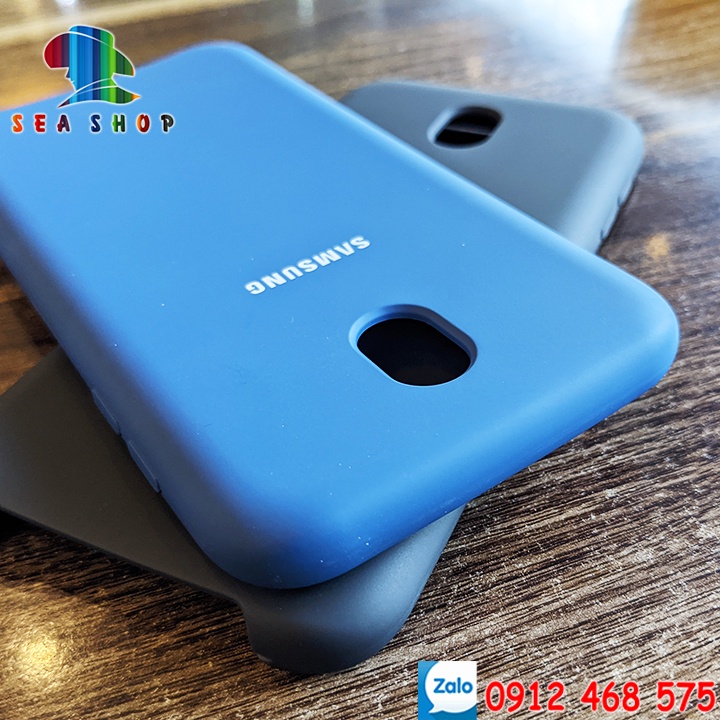 Ốp chống bẩn Samsung J7 Pro 2017 SM-GJ730 - Nhựa dẻo - Bên trong có lot nhung - Kính cường lực 9D