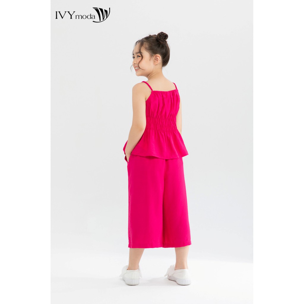 [NHẬP WABRTL5 GIẢM 10% TỐI ĐA 50K ĐH 250K ]Áo 2 dây croptop (kèm quần) bé gái IVY moda MS 12G1352