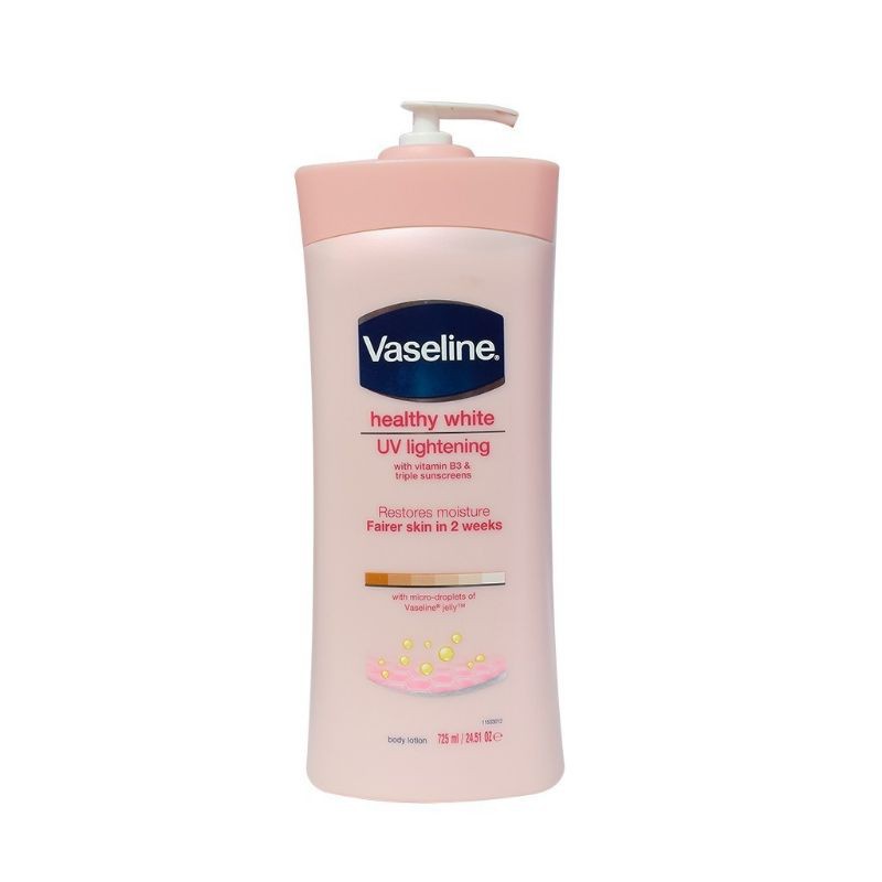 Sữa Dưỡng Thể Vaseline Healthy White Lightening Visible 725ml màu hồng