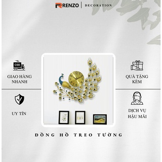 Đồng hồ treo tường hàng Việt Nam bảo hành 2 năm trang trí đẹp kích thước 65x75cm D1810