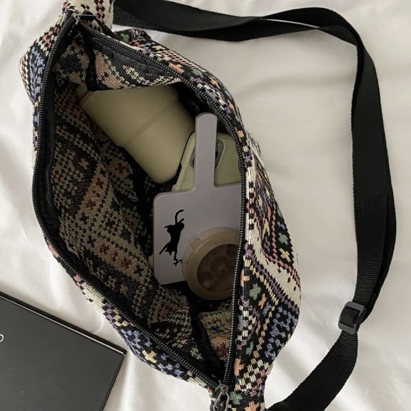 TÚI ĐEO CHÉO HOẠ TIẾT THỔ CẨM XINH TRENDY GIÁ RẺ TÚI TOTE  PHONG CÁCH RETRO HỌC SINH ĐƠN GIẢN ULZZANG HÀN