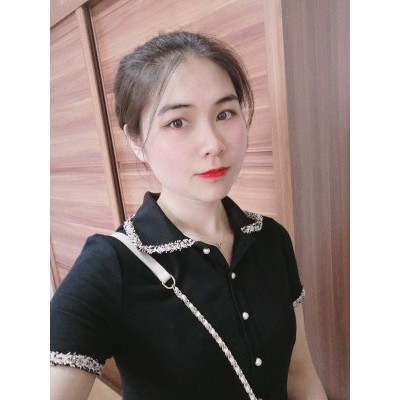 ĐẦM PHỐI VIỀN CỔ & TAY | LUCIA | BigBuy360 - bigbuy360.vn