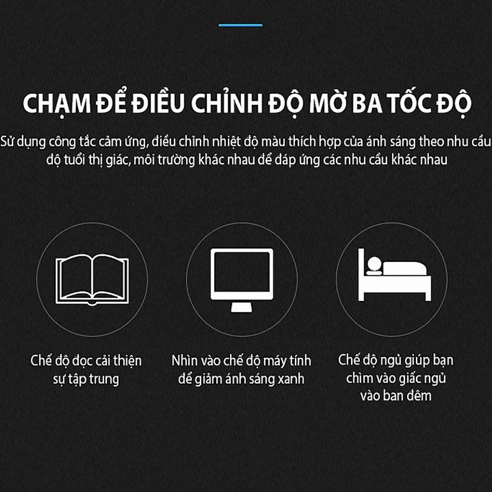 Đèn chống cận kiêm sạc không dây cho điện thoại SEASY SS10, 5 chế độ ánh sáng, cảm ứng cao cấp, tiết kiệm 80% điện năng