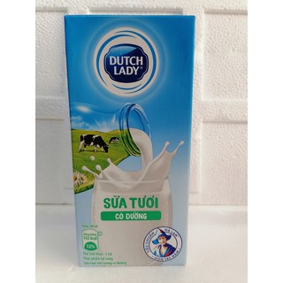 [Hộp 1 Lít – CÓ ĐƯỜNG] SỮA TƯƠI Cô Gái Hà Lan [VN] DUTCH LADY Fresh Milk Sweetened (halal) (alc-hk)
