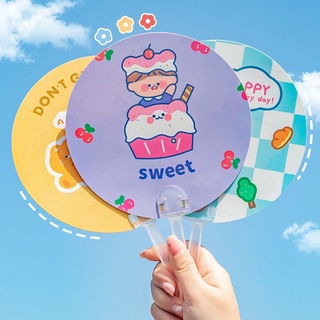 Quạt nhựa cầm tay hình động vô cùng hot, tháo rời tay cầm [CUTE]