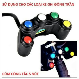 CỤM CÔNG TẮC 5 NÚT CHO XE MÁY XE ĐIỆN