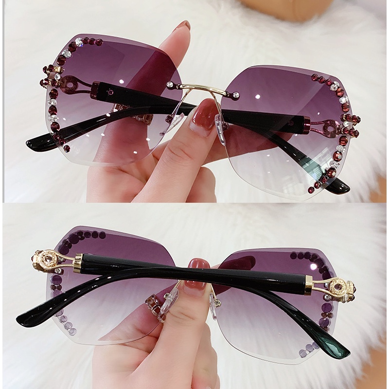 Kính Mát Nữ Không Gọng Chống Tia UV Sự Bảo Vệ