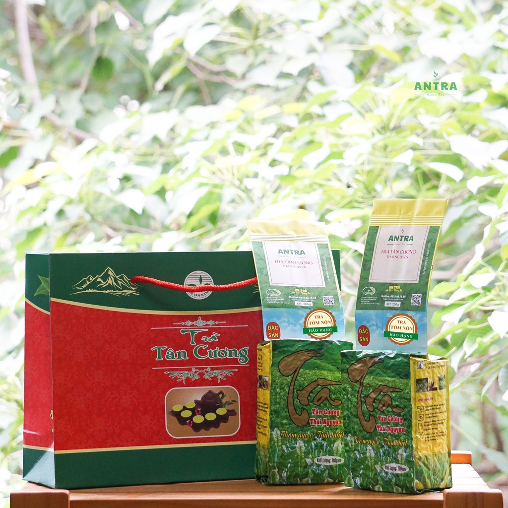 Trà Tân Cương 🌿 | Túi 200g - Trà TÔM NÕN HẢO HẠNG nước xanh trong vàng ánh mật ong, vị tiền chát dịu ngọt hậu đượm sâu