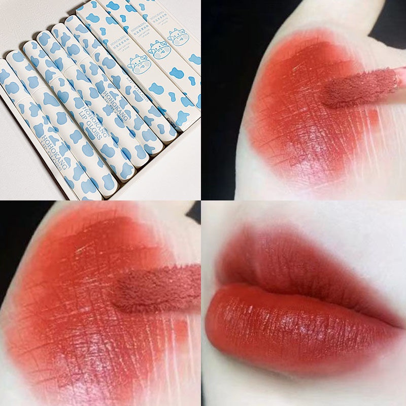 Son Kem Lì Mịn Trang Điểm Mềm Mại Chống Thấm Nước Lâu Trôi Họa Tiết Vỏ Dễ Thương | BigBuy360 - bigbuy360.vn