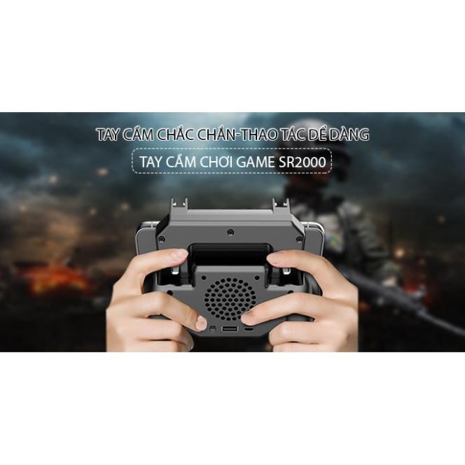 [𝑮𝒊𝒂̉𝒎 𝑪𝒉𝒂𝒊 𝑷𝒊𝒏]Tay Cầm Chơi Game Tản Nhiệt - Nút PUBG + Pin Dự Phòng - PUBG, ROS, FF Siêu Hot 2020