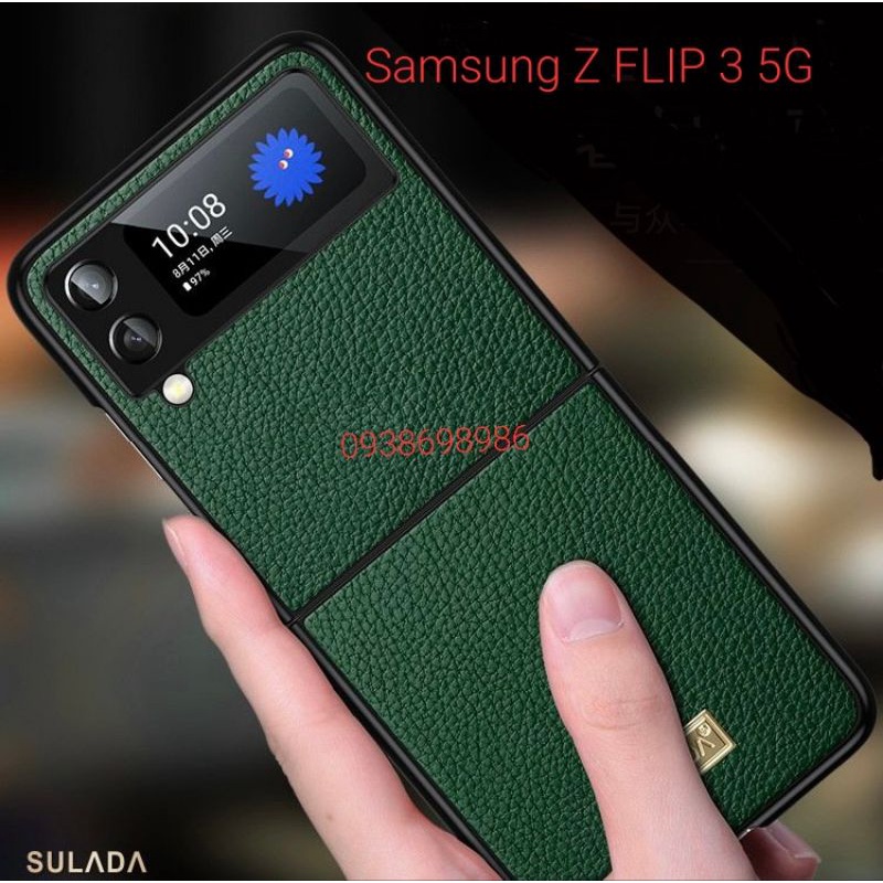 Ốp lưng SULADA Samsung Z Flip 3 5G da sần bảo vệ máy