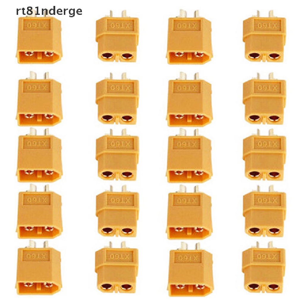 【ge】 20PCS 10 Pairs XT60 Male Female Bullet Connectors Plugs For RC Lipo .