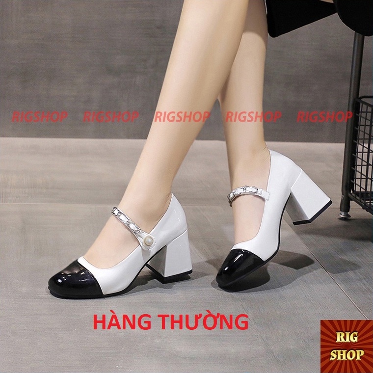 GIÀY CAO GÓT 6P QUAI XÍCH NGỌC SIÊU SANG - D19