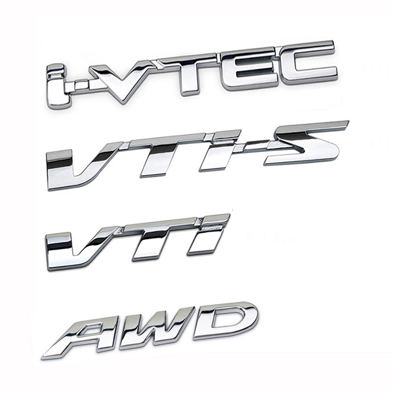 Logo Kim Loại Dán Trang Trí Xe Ô Tô Honda 2.4 210 220 370 Gk5 Vtec Turbo Vti Vti-S Awd