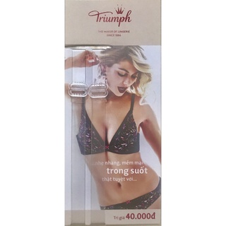 Combo 3 bộ dây áo ngực trong suốt triumph
