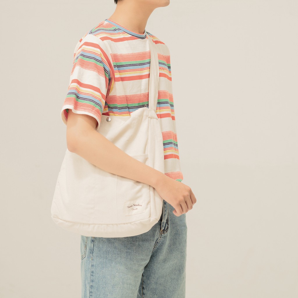 Túi vải Paulette Bag (Đen/Kem/Rêu)