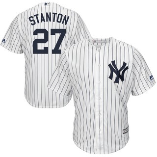 Áo thun bóng chày vận đông viện đội New York Yankees 27 Giancarlo Stanton