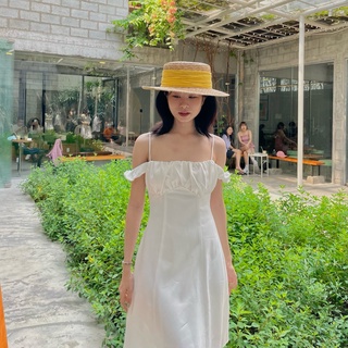 Ichie.studios | white dress - đầm lụa trắng hai dây