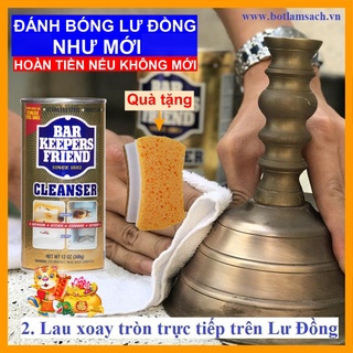 Bột đánh bóng lư đồng BKF - 425g - Made in USA | Đánh bóng lư đồng như mới - Dễ dàng tại nhà - An toàn da tay
