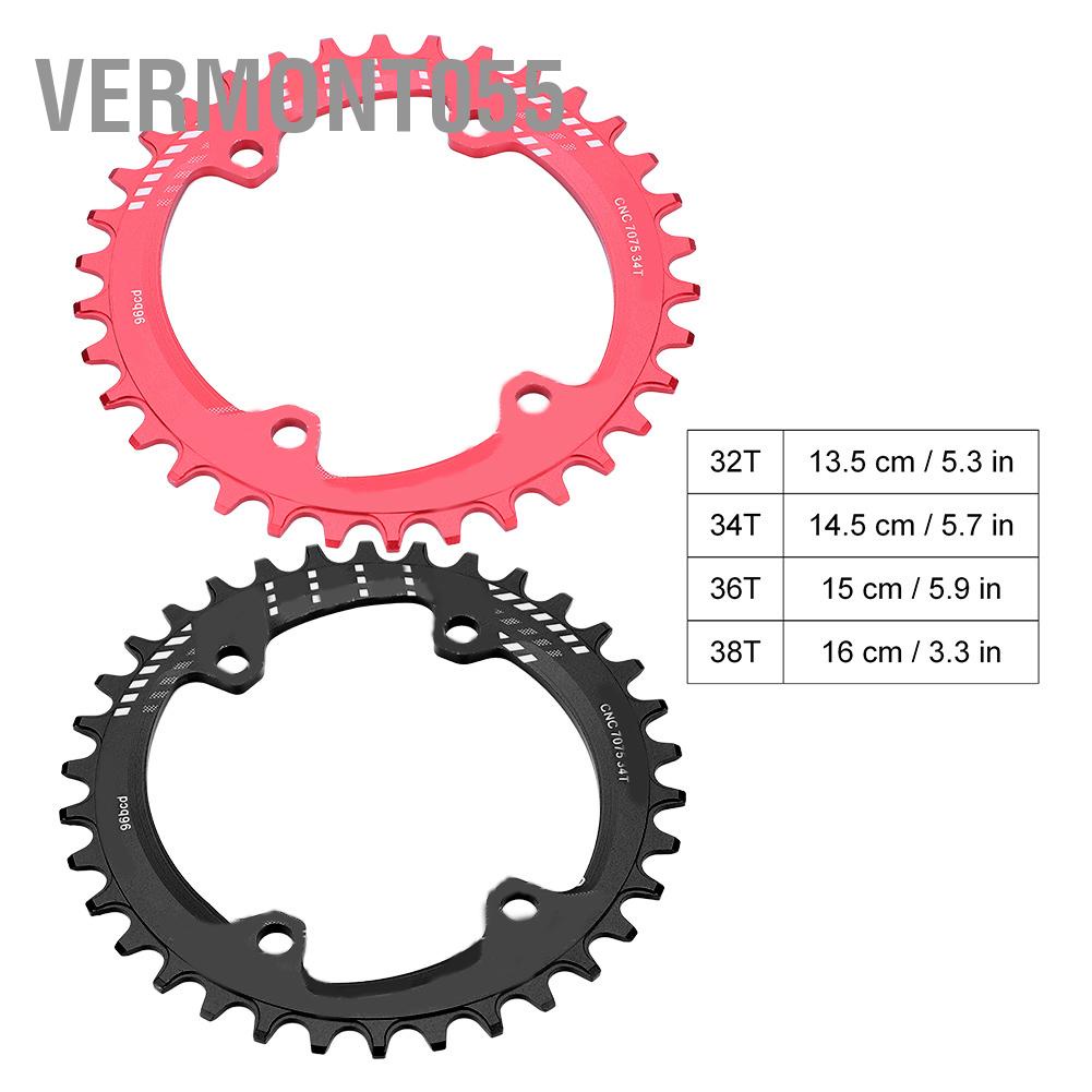 Vermont055 BCD 96MM Narrow Wide Chainring Single Chain Ring for M6000 M7000 M8000