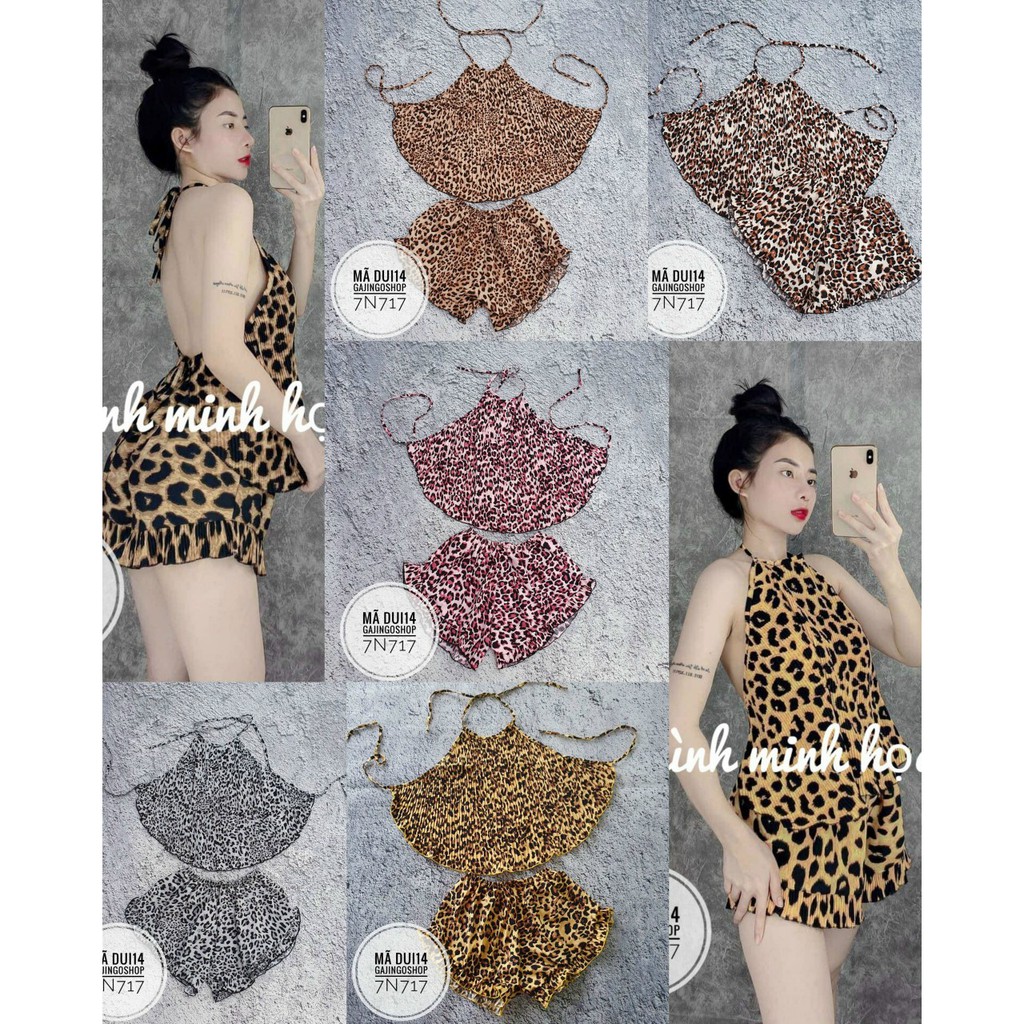 DUI13 - DUI45 - DUI14 - ĐỒ BỘ MẶC NHÀ SEXY DƯỚI 63 KG - SET ÁO YẾM QUẦN  ĐÙI DẬP LY | BigBuy360 - bigbuy360.vn