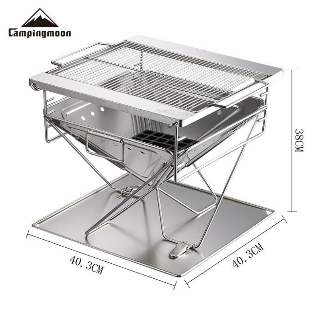 Bếp nướng Campingmoon MT-045 full inox 304 size lớn